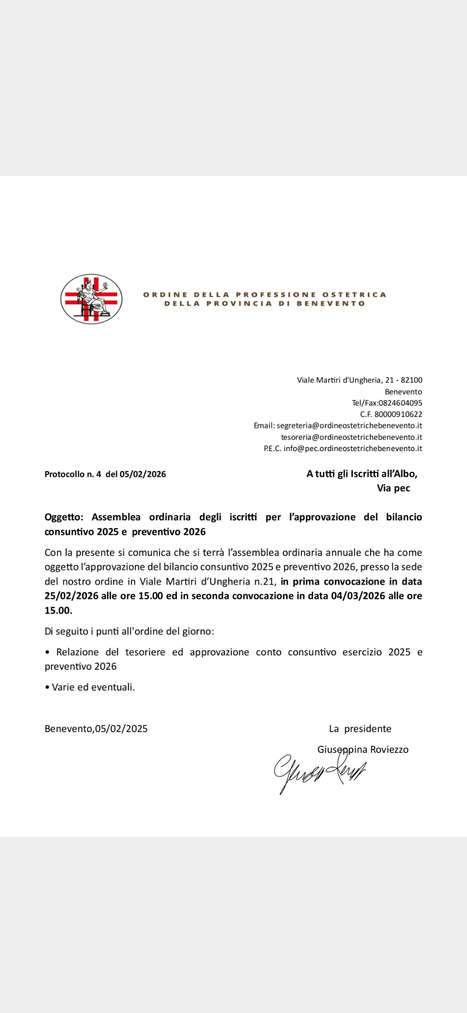 convocazione